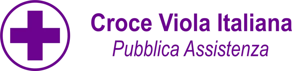 LOGO CROCE VIOLA ITALIANA ORIZZONTALE