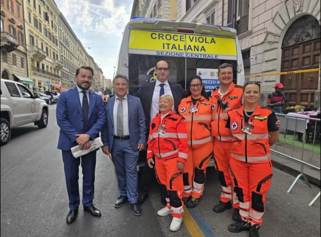 ANPAS alla parata militare Croce Viola Italiana 80 anni della Repubblica
